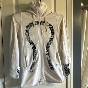 Lululemon Athletica white and black jacket